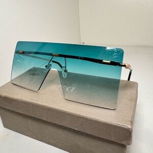 Stylish Blue Gradient Sunglasses